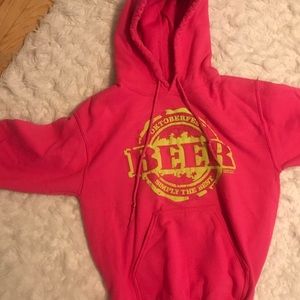 Pink & Yellow Oktoberfest Beer Hoodie Sweatshirt